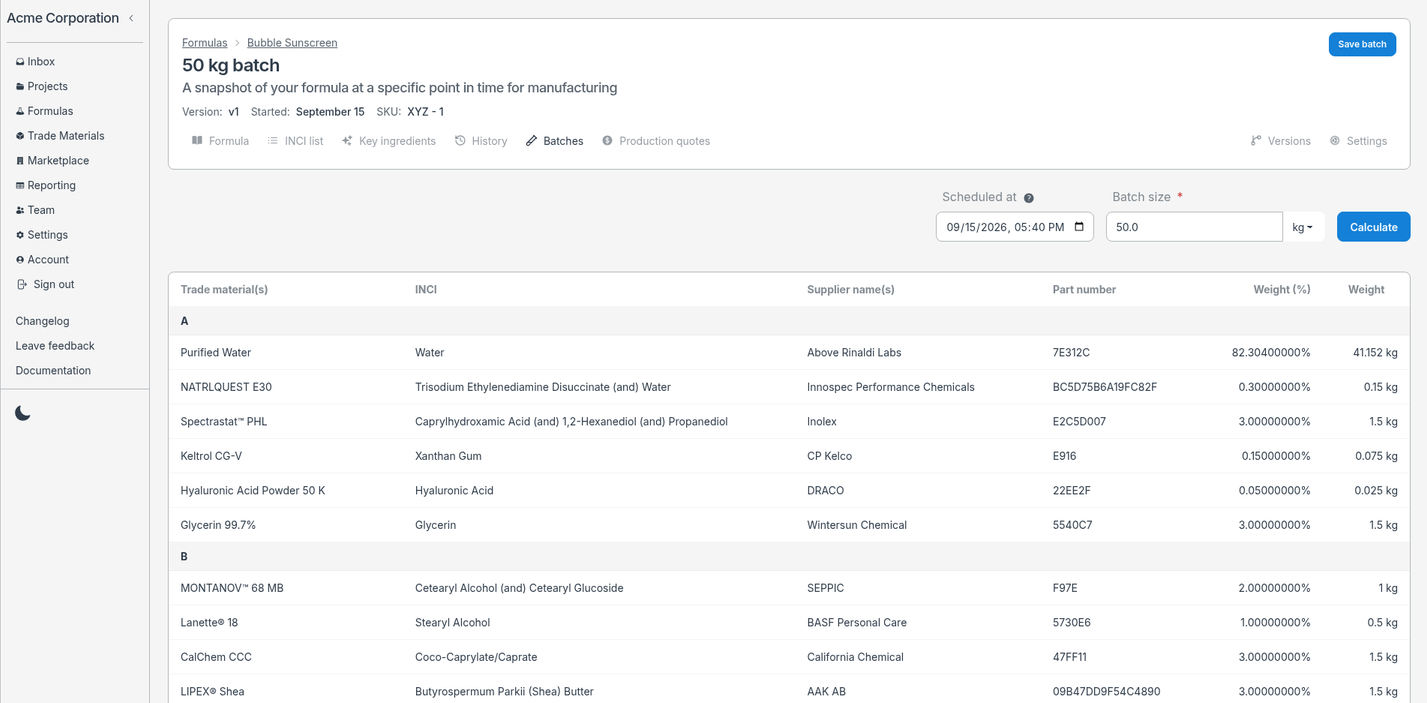 screenshot of a batch preview